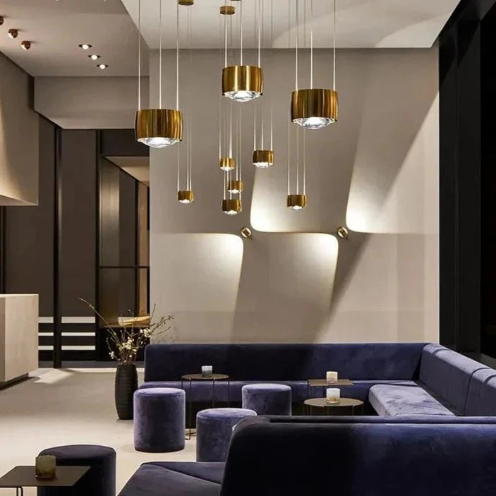 Amelia Pendant Light in Black & Gold
