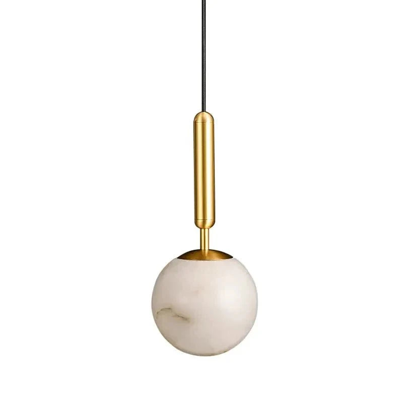 Hera Round Pendant Light in Copper & Black