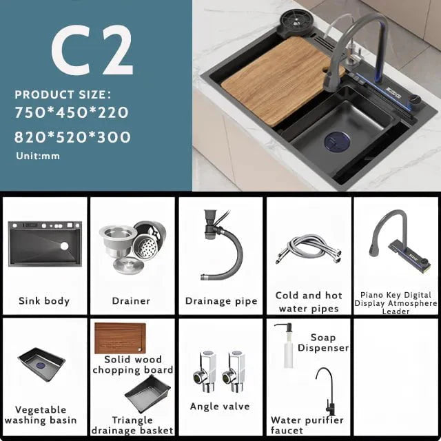 Aqua Flow Sink in A & B