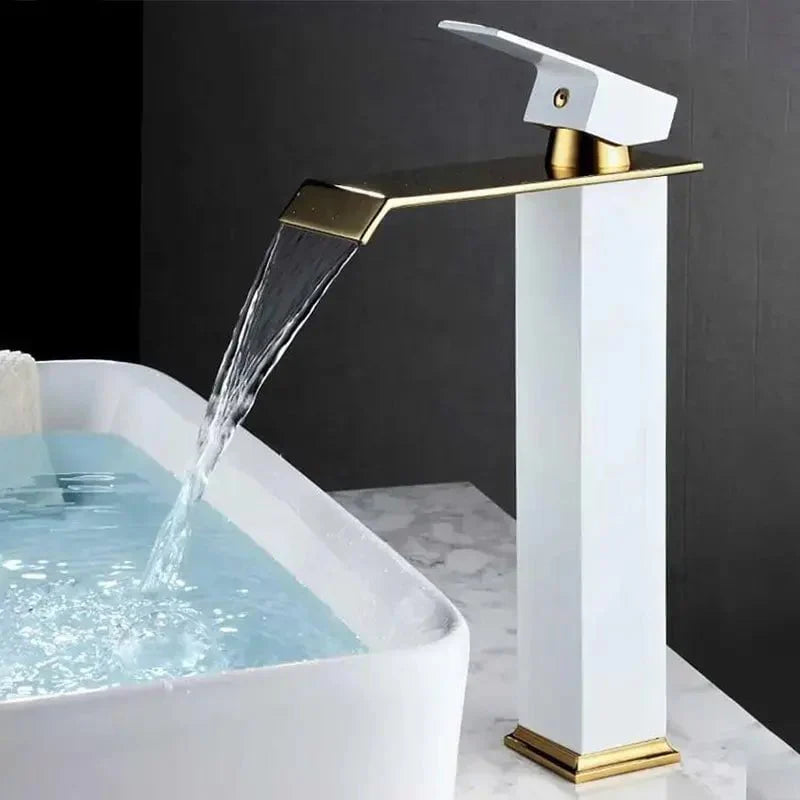 Flow Wave Faucet in Chrome & Black
