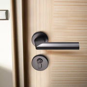 Pavo Lever Door Lock in Brushed Black Nickel & Brushed Brass