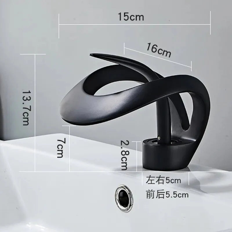 Scorpio Faucet in Black & Gold