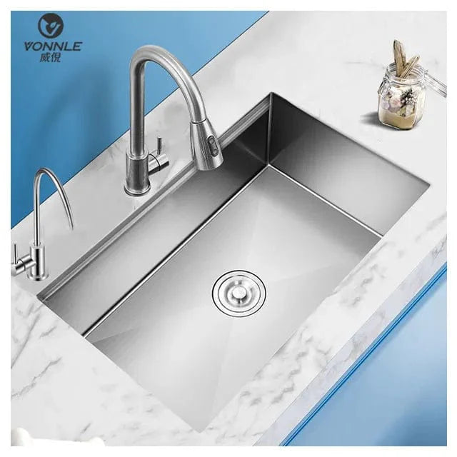 Reflections Glide Sink in Black & Silver