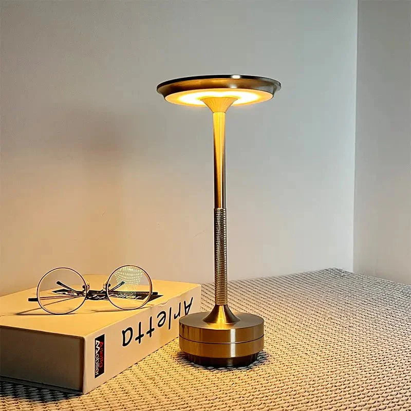 Karina Table Lamp in Silver & Gold