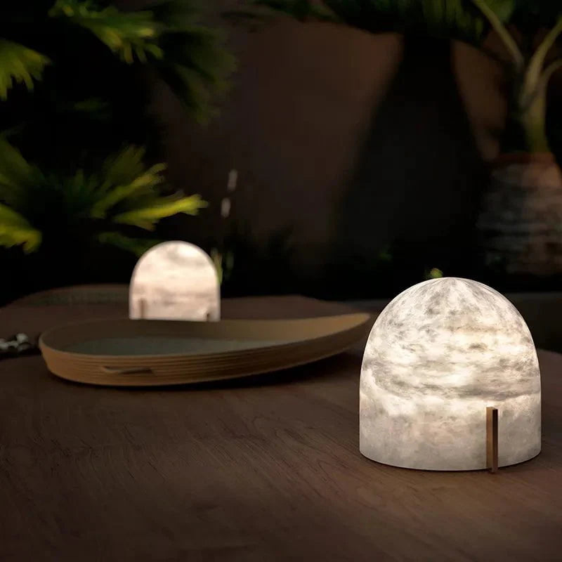 Stone Dome Table Lamp