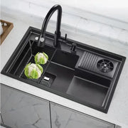 Pure Stream Sink in Silver & Black