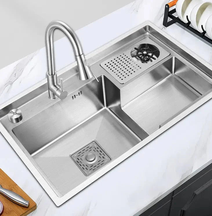 Pure Stream Sink in Silver & Black