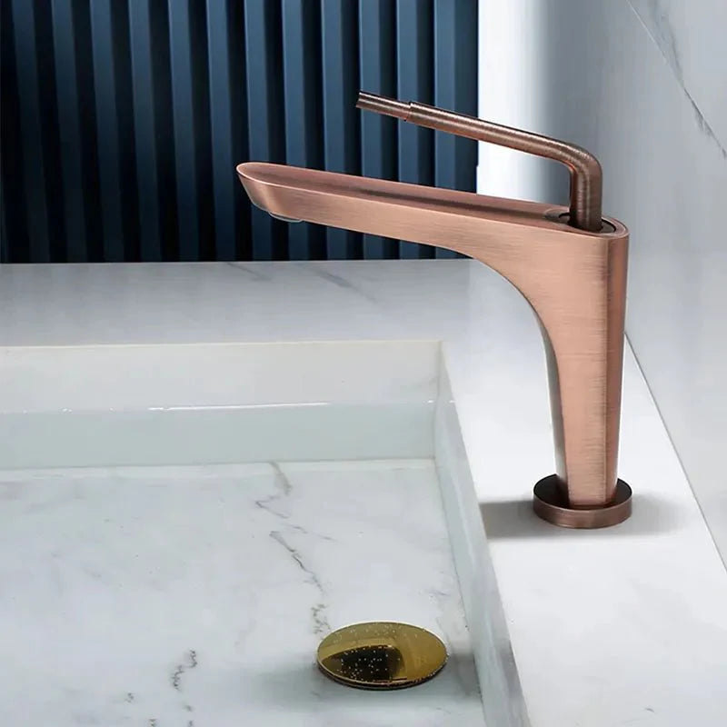 Gibson Slim Faucet in White & Chrome
