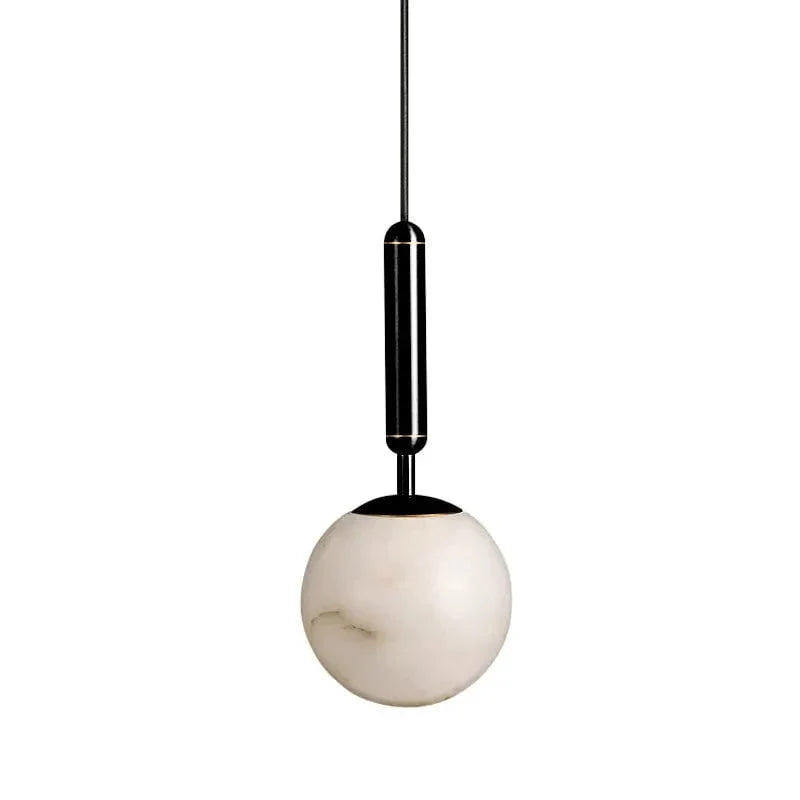 Hera Round Pendant Light in Copper & Black