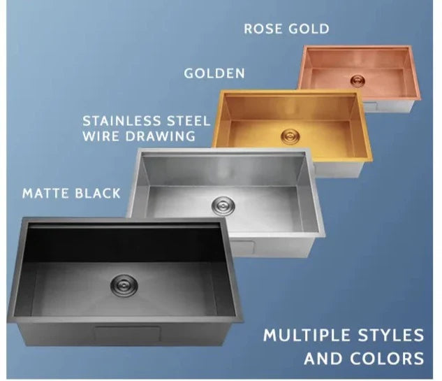 Reflections Glide Sink in Black & Silver