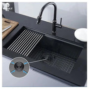Reflections Glide Sink in Black & Silver