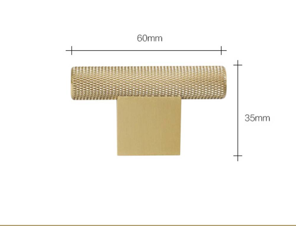 Lubann Furniture Handle in Brushed Brass