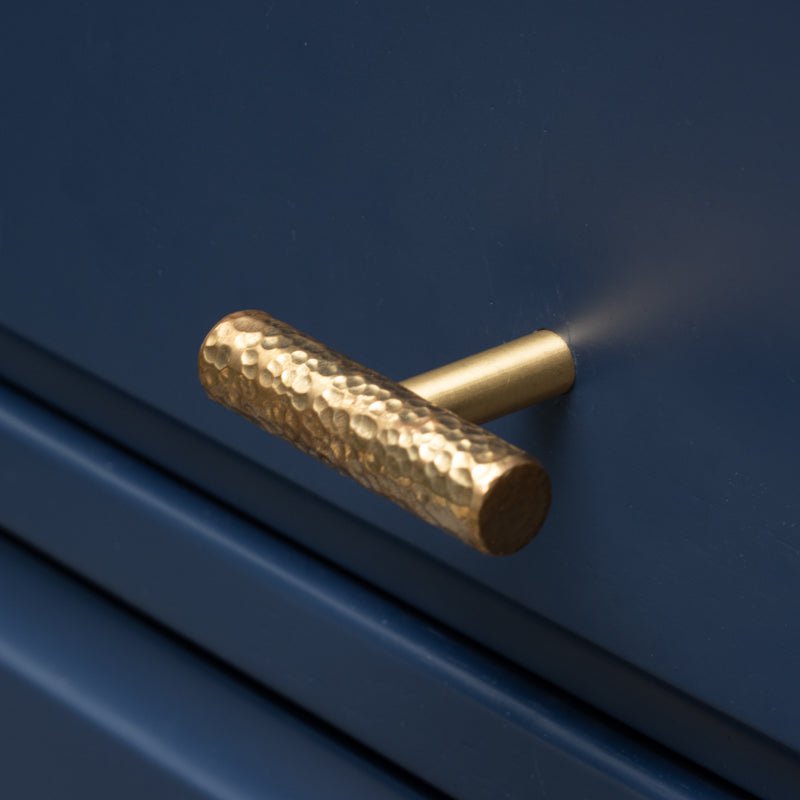 Celeste Furniture Handle in Hammer Bright