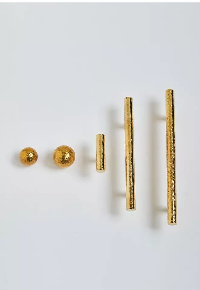 Celeste Furniture Handle in Hammer Bright