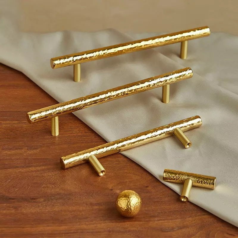 Celeste Furniture Handle in Hammer Bright