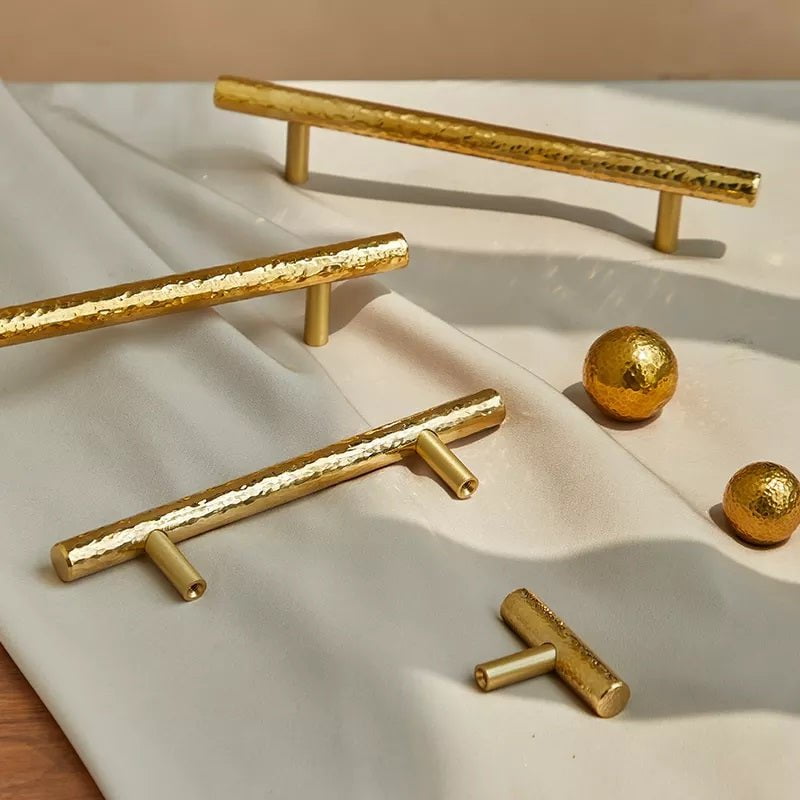 Celeste Furniture Handle in Hammer Bright