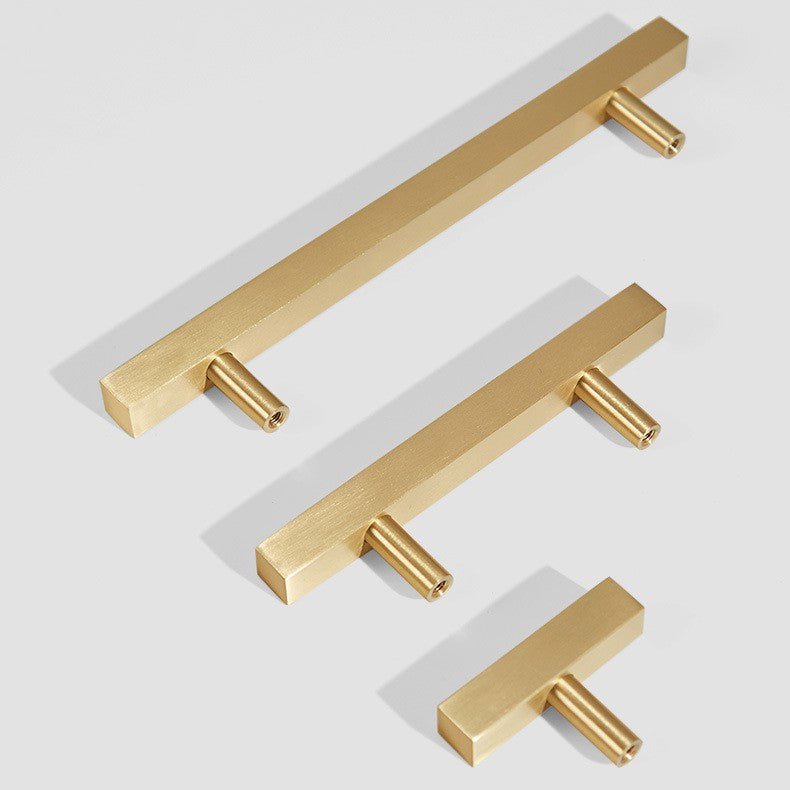Charleston Furniture Handle in Matte Black & Brushed Brass