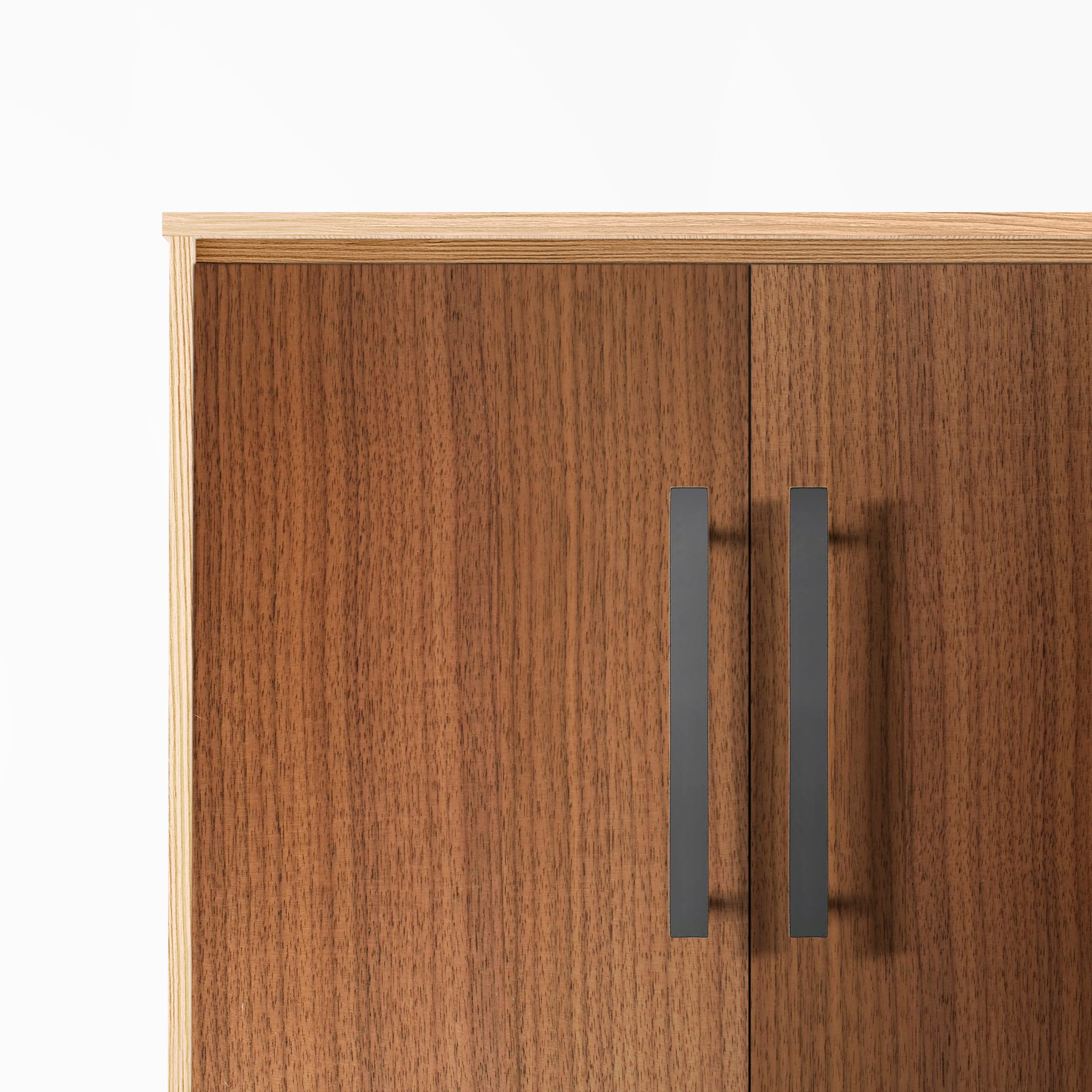 Charleston Furniture Handle in Matte Black & Brushed Brass