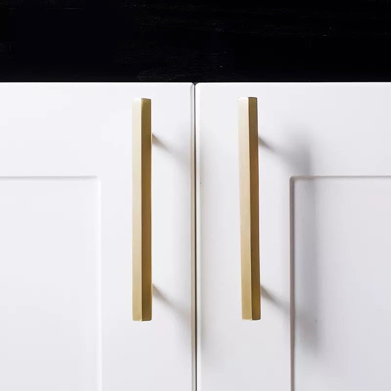 Tucson Tone Furniture Handle in Brushed Brass & Matte Black
