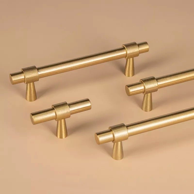 Lori Tonn Furniture Handle in Matte Black & Brass