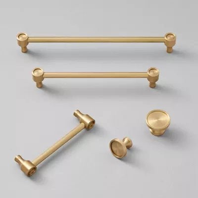 Melissa Mou Furniture Handle in Brushed Brass