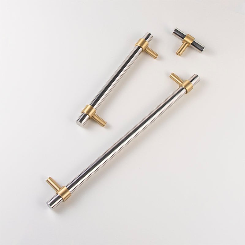 Day Bell Furniture Handle in Black & Gold & Silver & Gold