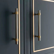 Day Bell Furniture Handle in Black & Gold & Silver & Gold