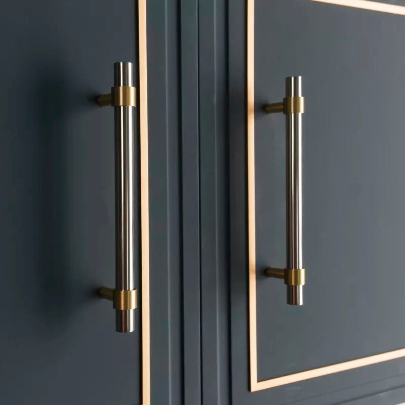 Day Bell Furniture Handle in Black & Gold & Silver & Gold