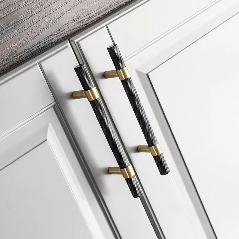 Liberty Center Furniture Handle in Brass & Matte Black