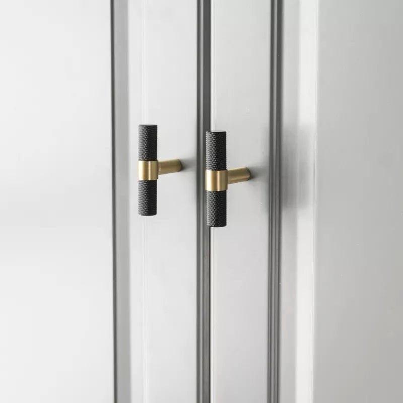 Liberty Center Furniture Handle in Brass & Matte Black