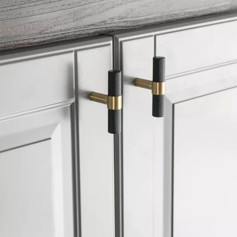 Liberty Center Furniture Handle in Brass & Matte Black