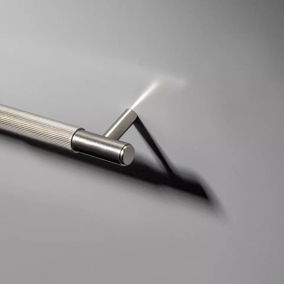 Luca Base Furniture Handle in Brass & Polished Nickel
