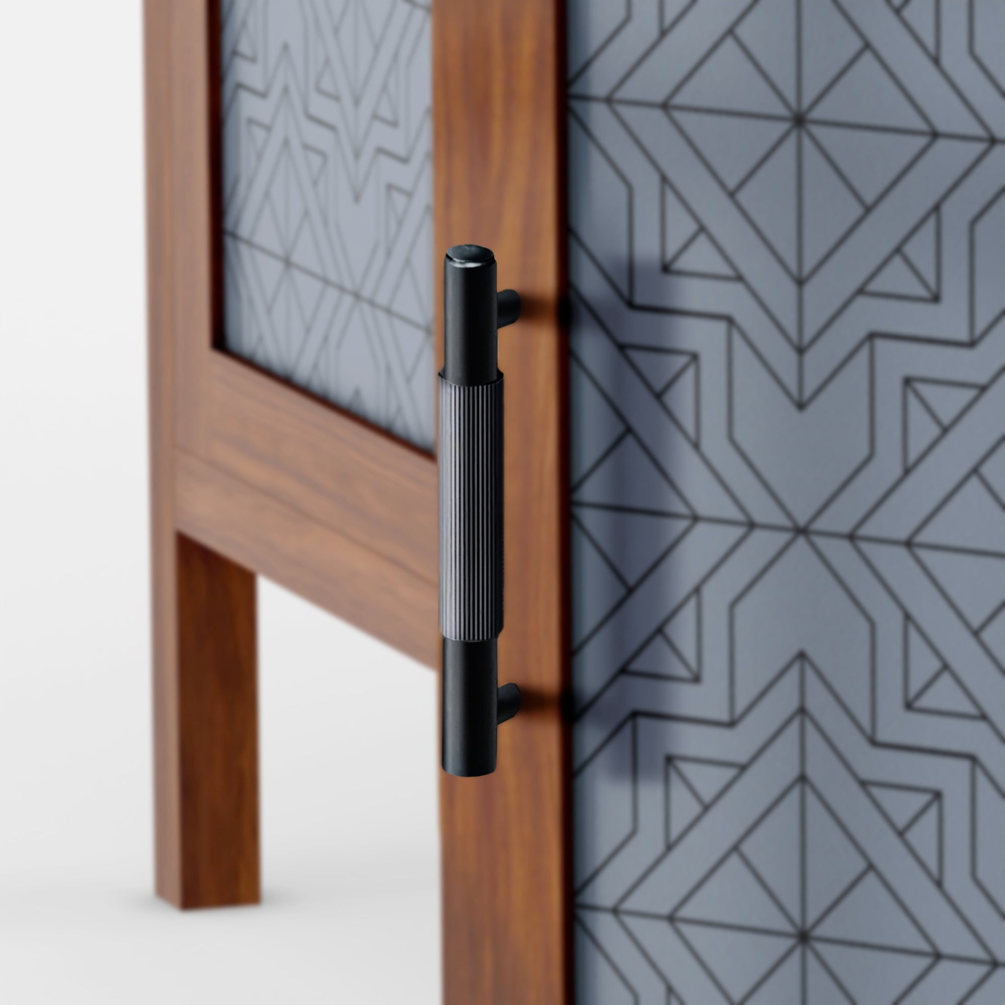 Luca Base Furniture Handle in Brass & Polished Nickel
