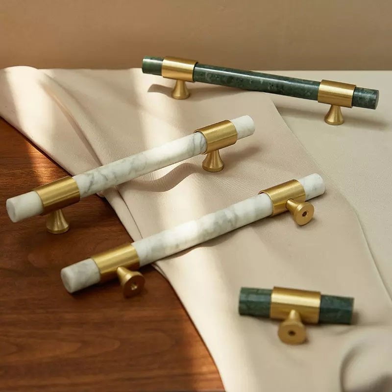 Mercedes Furniture Handle in White & Green
