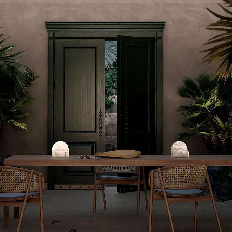 Stone Dome Table Lamp