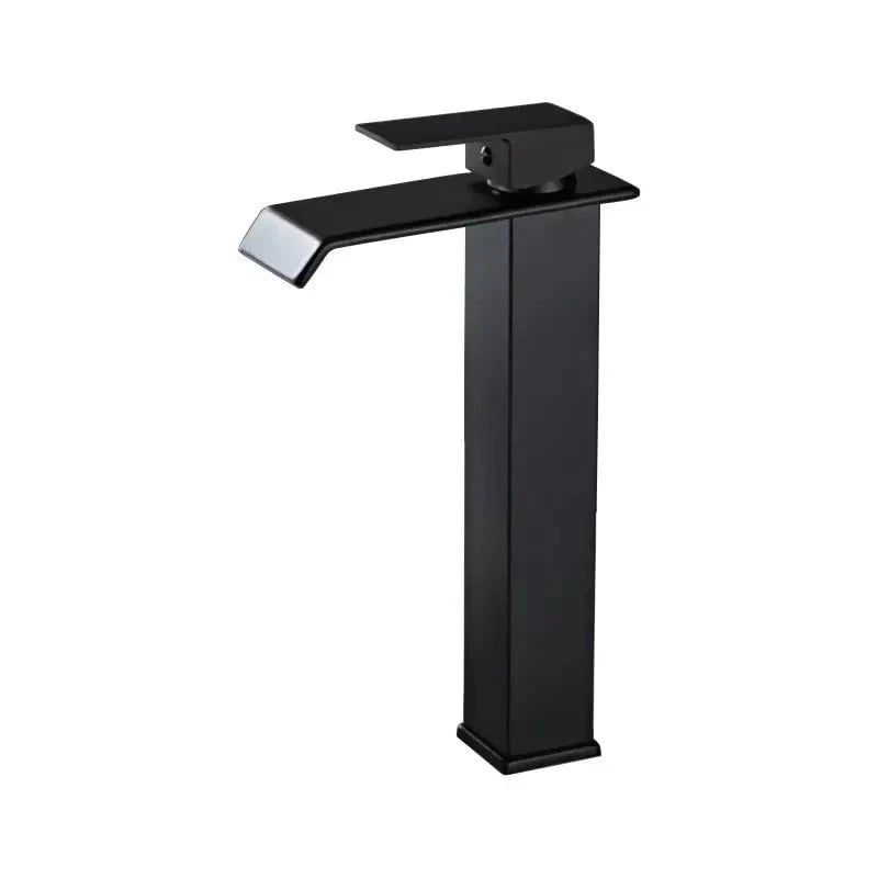 Flow Wave Faucet in Chrome & Black