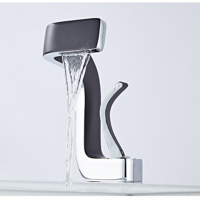 Lumina Glide Faucet in White & Gold & Black & Gold