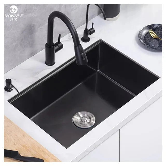 Reflections Glide Sink in Black & Silver