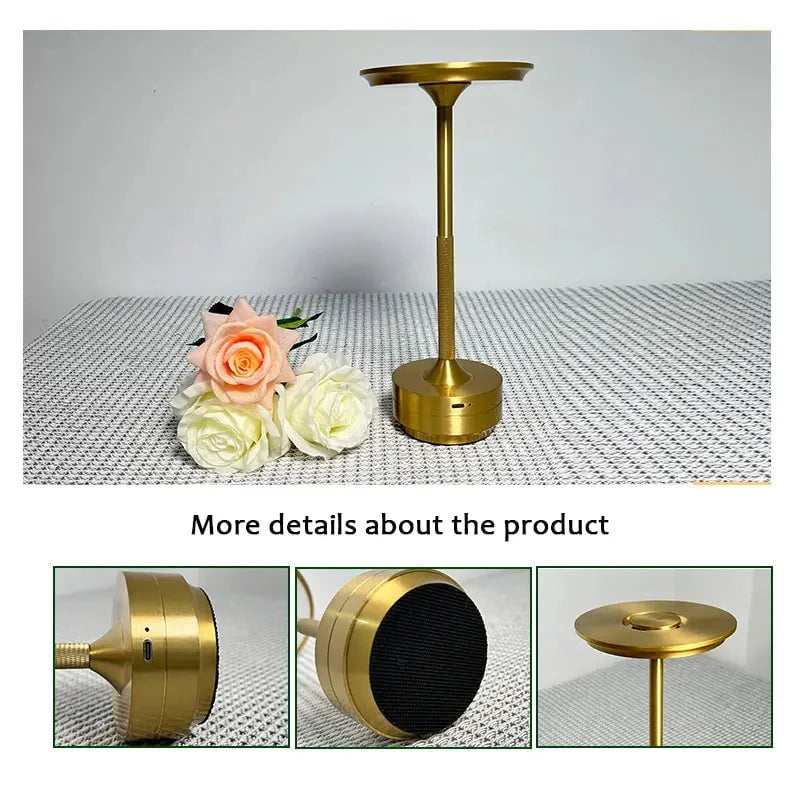 Karina Table Lamp in Silver & Gold