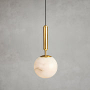 Hera Round Pendant Light in Copper & Black