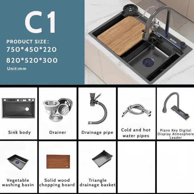 Aqua Flow Sink in A & B