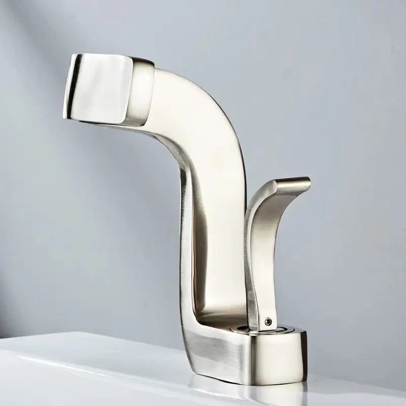 Lumina Glide Faucet in White & Gold & Black & Gold