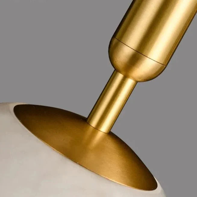 Hera Round Pendant Light in Copper & Black