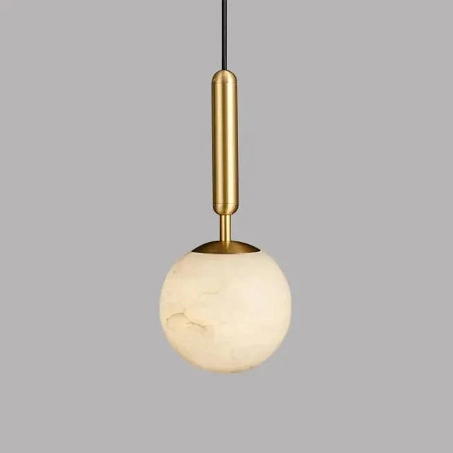 Hera Round Pendant Light in Copper & Black
