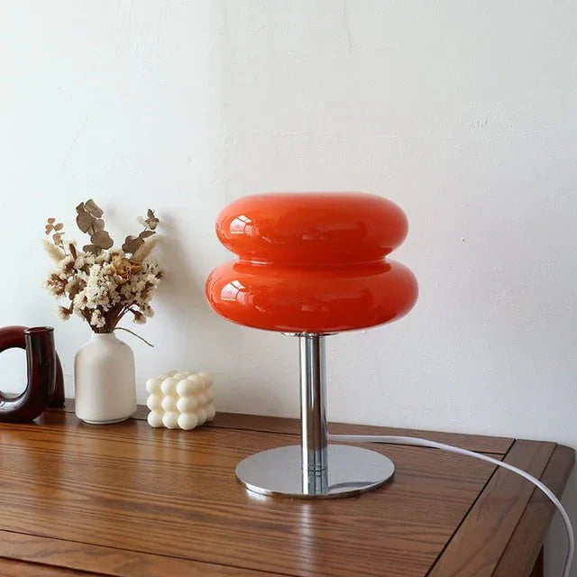 Bubble Tart Table Lamp in Pink & White