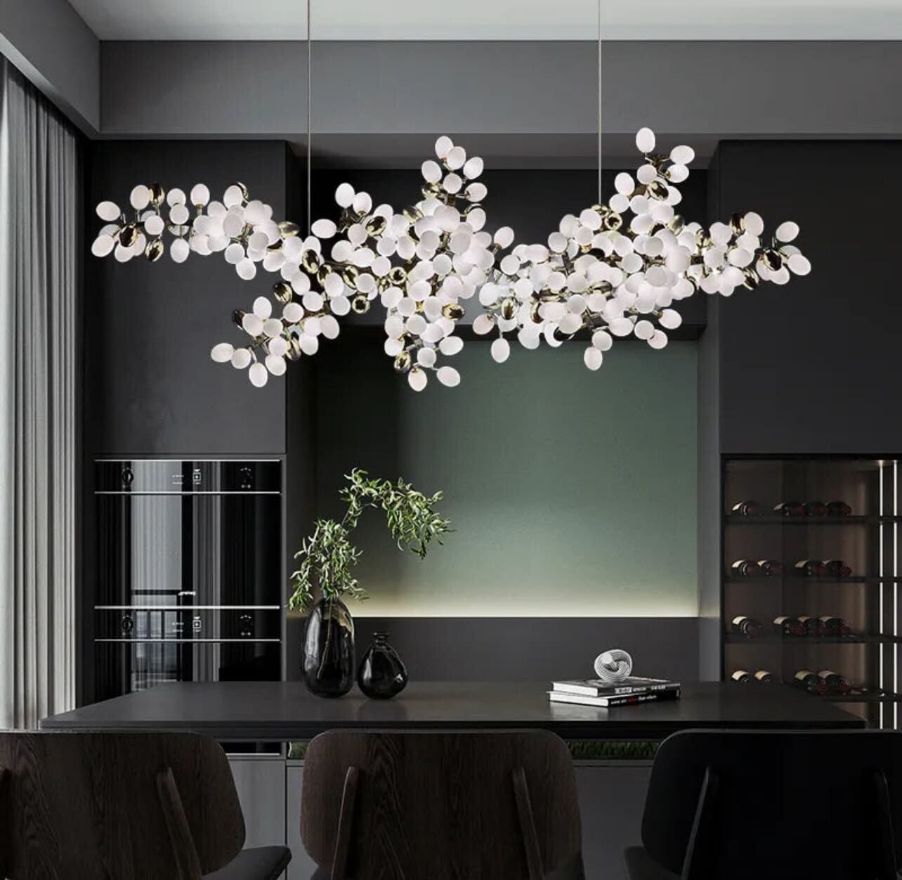 Marinae Chandelier in Polished Gold & Satin Brass