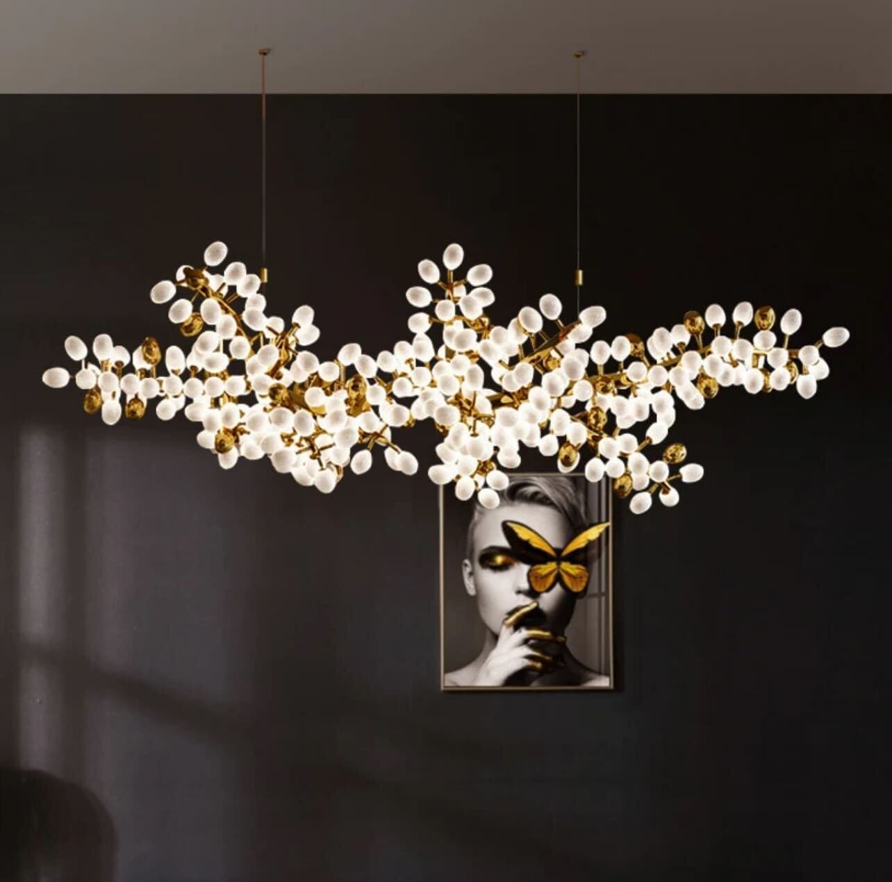 Marinae Chandelier in Polished Gold & Satin Brass