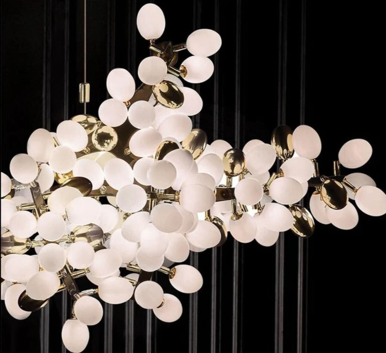 Marinae Chandelier in Polished Gold & Satin Brass