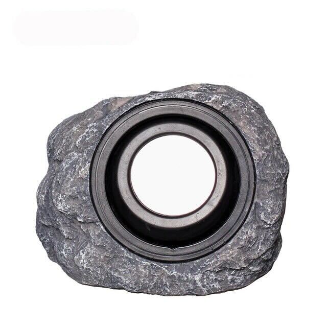 Rocky Solar Garden Light in Granite & Basalt