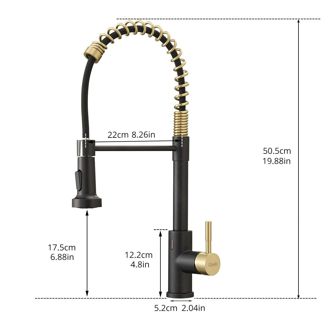 Kraus Touchless Sensor Faucet in Gold & Silver
